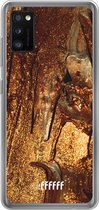 6F hoesje - geschikt voor Samsung Galaxy A41 -  Transparant TPU Case - Lets go Gold #ffffff