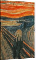 De Schreeuw, Edvard Munch - Foto op Canvas - 100 x 150 cm