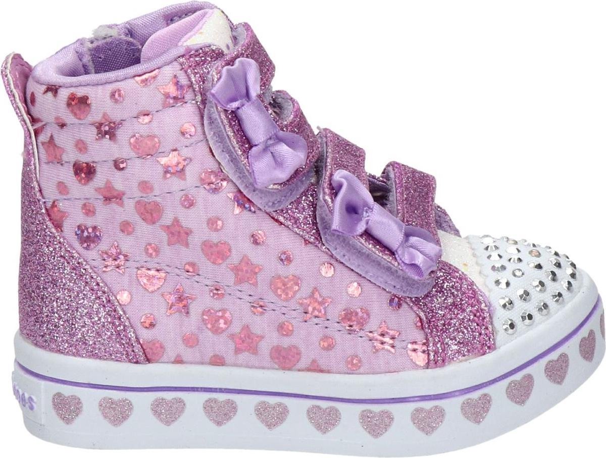 Skechers Twinkle Toes meisjes klittenbandschoen - Paars - Maat 24 | bol.com