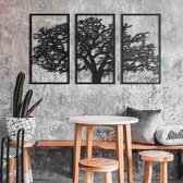 Metalen wanddecoratie Tree - 75x45cm - Muurdecoratie Metaal Wall Art