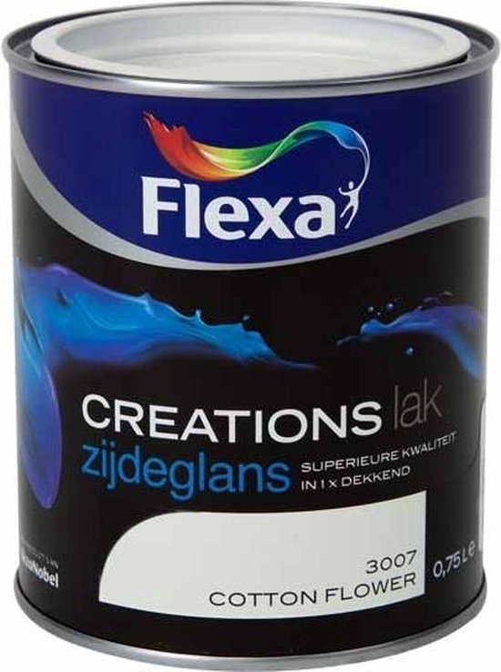 Flexa Creations Lak Zijdeglans Cotton Flower 750 ml bol
