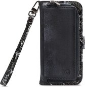 Mobilize - iPhone 7 Hoesje - Uitneembare Gelly Wallet Case Slangen Zwart