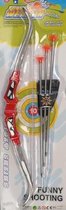 Funny Pijl En Boog Set Junior 63,5 X 19 Cm Grijs/rood 5-delig