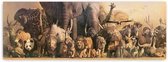 Safari Poster Wilde Dieren Panorama 100 X 32 Cm Papier