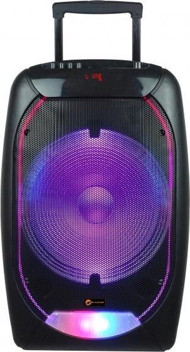 N-gear Bluetoothspeaker The Flash 1510 Trolley 500w Zwart