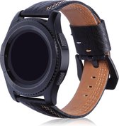 watchbands-shop.nl Leren bandje - Samsung Gear S3 - Zwart