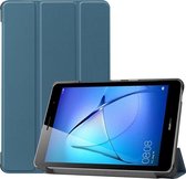 Tablet hoes geschikt voor Tablet hoes geschikt voor Huawei MatePad T8 Tri-Fold Book - Donker Groen
