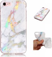 iPhone SE 2020 / iPhone 8 / iPhone 7 (4.7 Inch) - hoes, cover, case - TPU - Marmer print glans