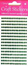 Oaktree - Stickers Diamantjes Groen (per vel) 4mm