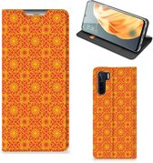 Telefoonhoesje OPPO Reno3 | A91 Wallet Case Batik Orange