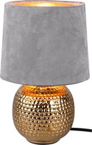LED Tafellamp - Trion Sofia - E14 Fitting - Rond - Mat Grijs - Keramiek - BES LED