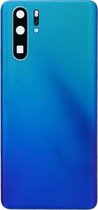 Achterkant met camera lens voor Geschikt voor Huawei P30 Pro - Blauw