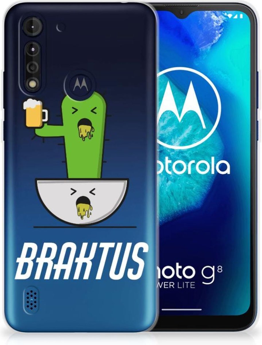 Motorola Moto G8 Power Lite Telefoonhoesje met Naam Braktus