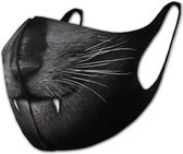 Spiral Masker CAT FANGS Mondkapje Zwart