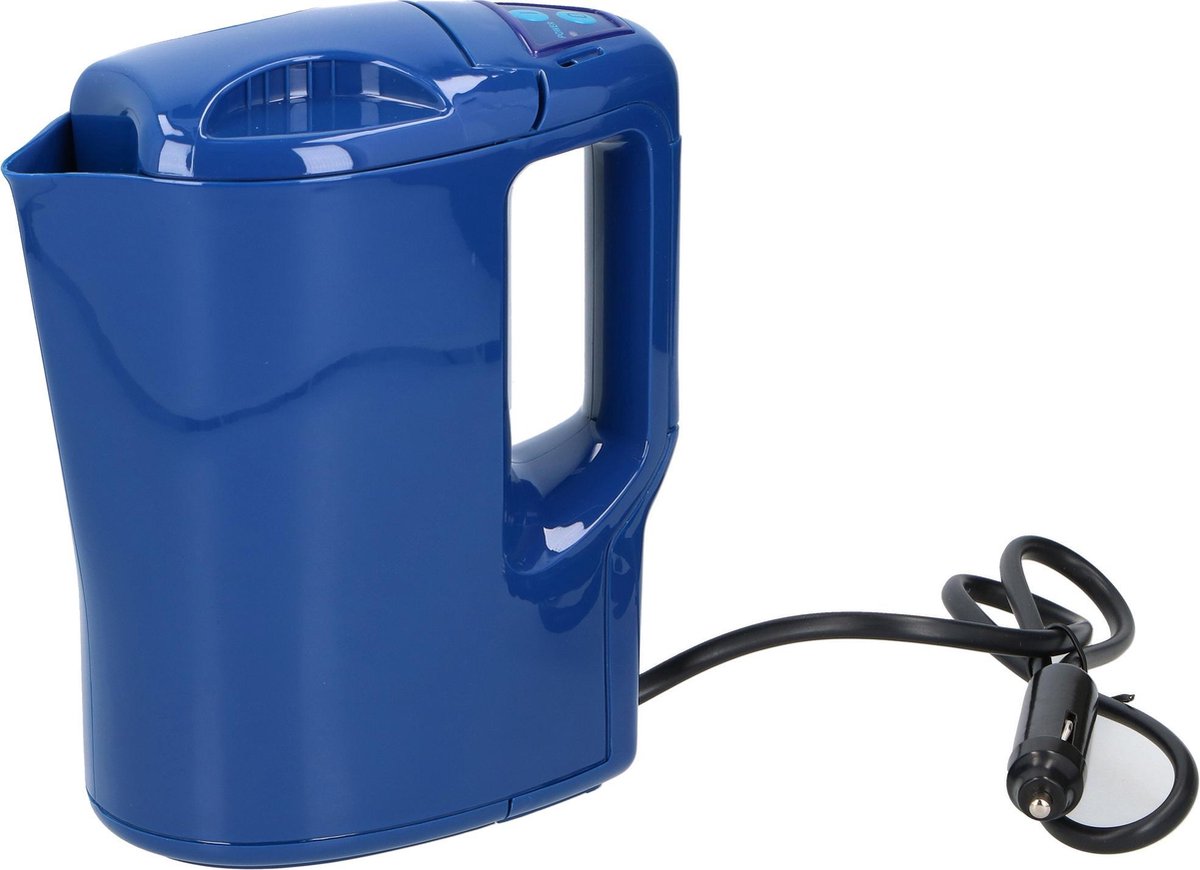 All Ride Auto Reiswaterkoker - 24 Volt - via Sigarettenaansteker - voor Auto, Vrachtwagen, Camper en Boot - 0,8 Liter - Blauw
