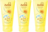 Zwitsal Zonnecrème - SPF 50 Kids - Parfumvrij - 3 STUKS - gevoelige huid - 150 ML - dermatologisch getest - waterresistent - 0% Parfum