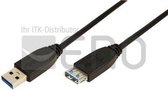 LogiLink 3m USB A - USB A 3.0 F/M