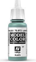 Vallejo 70972 Model Color Light Green Blue - Acryl Verf flesje