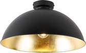 QAZQA magnax - Industriele Plafondlamp - 1 lichts - Ø 42 cm - Zwart - Industrieel -  Woonkamer | Slaapkamer | Keuken