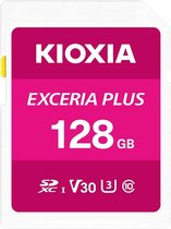 Kioxia EXCERIA PLUS SDXC-kaart 128 GB UHS-I, v30 Video Speed Class