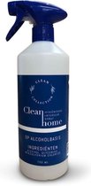 CleanHome | Hygiënische Interieur Spray | Alcohol basis | Unieke allesreiniger | Ontvetten en reinigen in 1 beweging | 750ml Sprayflacon