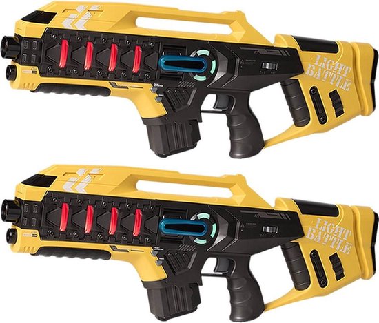 2x Light Battle Anti-Cheat laser game pistolet laser enfants jaune | bol.com