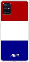 Samsung Galaxy A51 Hoesje Transparant TPU Case - Nederlandse vlag #ffffff
