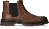 Sacha - Heren - Cognac leren chelsea boots - Maat 41