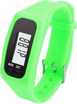 LOUZIR Digitale LCD Stappenteller - Run Stap - Calorie - Loopafstand - Teller - Stappenteller - Groen