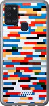 Samsung Galaxy A21s Hoesje Transparant TPU Case - Mesmerising Mosaic #ffffff