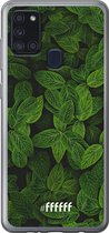 Samsung Galaxy A21s Hoesje Transparant TPU Case - Jungle Greens #ffffff