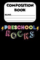 Composition Book Preschool Rocks