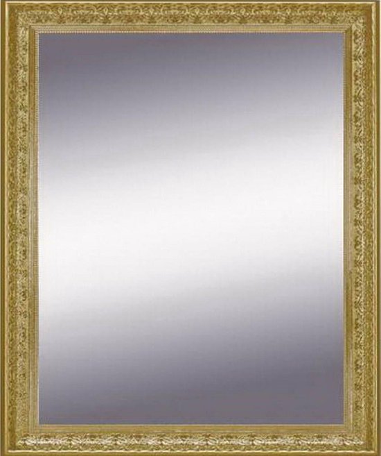 Gouden Spiegel 51x71 cm – Saskia – Spiegels Goud – Spiegel Gouden Lijst –  Wandspiegel... | bol