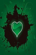 Heart in the dark green