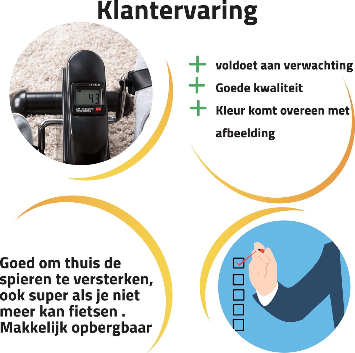 Pedaal hometrainer Mini hometrainer voor been en arm lage impact oefening opvouwbare pedaller