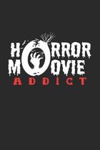 Horror movie addict: 6x9 Movies - dotgrid - dot grid paper - notebook - notes
