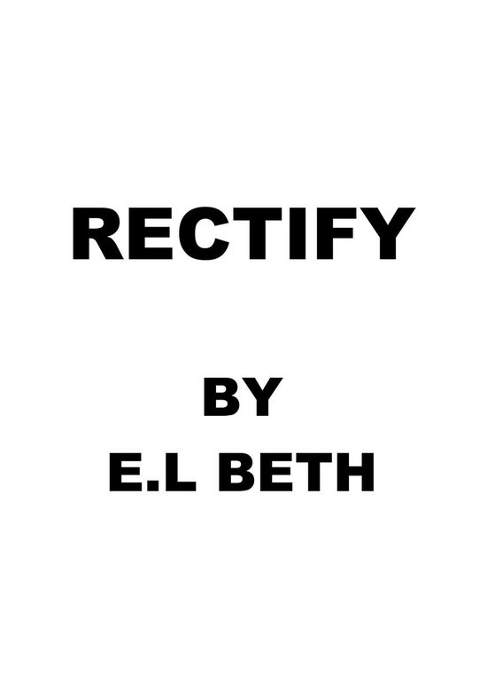 RECTIFY (ebook), E.L Beth 1230004011941 Boeken