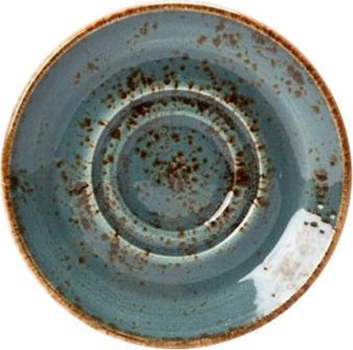 CRAFT BLUE SOUS-TASSE DOUBLE PUITS L/S 14.5CM SET36
