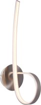 BRILLIANT lamp Kurvy LED wandlamp ijzer / wit | 1x 9W LED geïntegreerd, (720lm, 3000K) | Schaal A ++ tot E | Energiezuinig en duurzaam dankzij het gebruik van leds