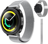 Milanees Smartwatch bandje - Geschikt voor  Samsung Gear Sport Milanese band - zilver - Horlogeband / Polsband / Armband