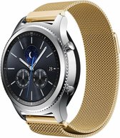 Milanees Smartwatch bandje - Geschikt voor  Samsung Gear S3 Milanese band - goud - Horlogeband / Polsband / Armband
