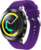 Siliconen Smartwatch bandje - Geschikt voor  Samsung Gear Sport silicone band - paars - Horlogeband / Polsband / Armband