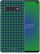 Lushery Hard Case voor Samsung Galaxy S10 - Touch of Tartan
