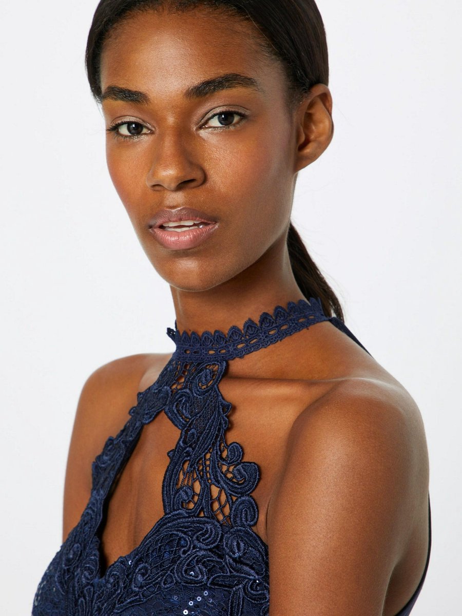 Robe De Soirée Lipsy UK Taille 8 Noire - Style Princesse Pailleté - Portée Une Seule Fois, état Impeccable