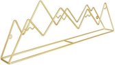 Balvi Wandhanger Mountain 17 X 55,5 Cm Staal Goud