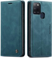 CaseMe Book Case Samsung Galaxy A21s Hoesje - Blauw