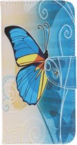Book Case - Huawei P Smart Pro Hoesje - Blauwe Vlinder