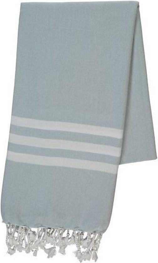 Hamamdoek Bala Sultan Light Blue - 180x100cm - strandlaken - sneldrogende saunahanddoek - zwemhanddoek - sneldrogende handdoeken - saunadoek