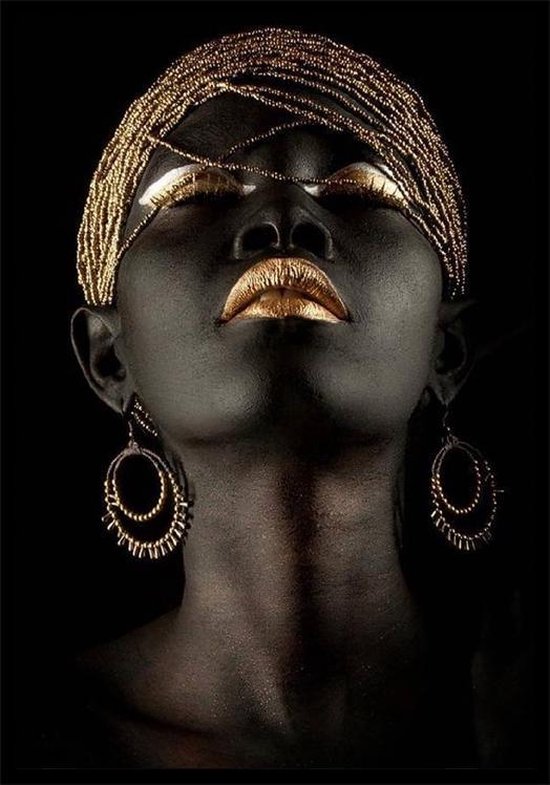Luxery Women luxery zwart goud poster