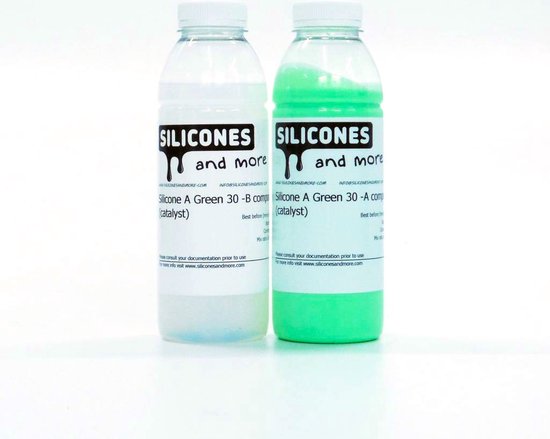 Foto: Siliconen additie green 30 set hard 1 kg set